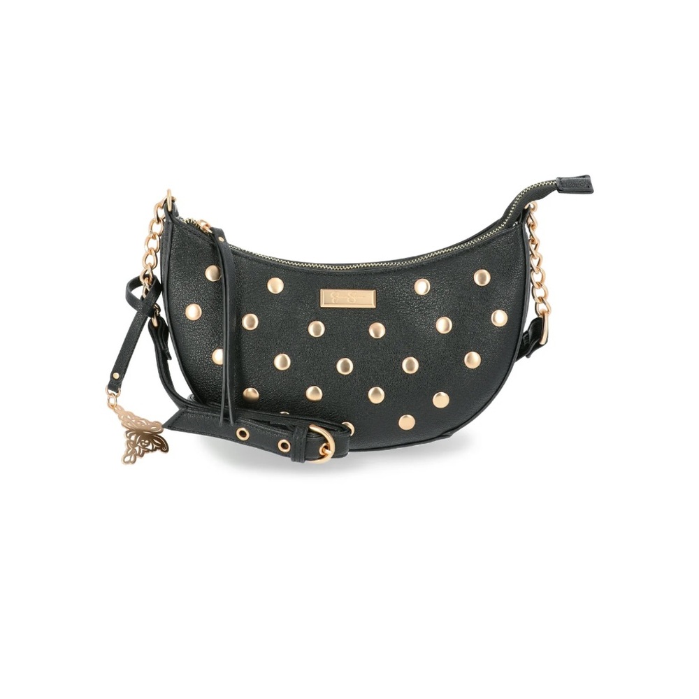 Jessica Simpson Women's Blanche Studded Crossbody Handbag, Meteorite